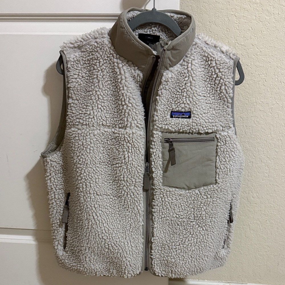 Patagonia Classic Retro X-Vest Natural Sz Med NWT